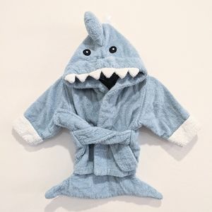Baby Shark Towel Hooded Shark Bathrobe 0-9M Cute